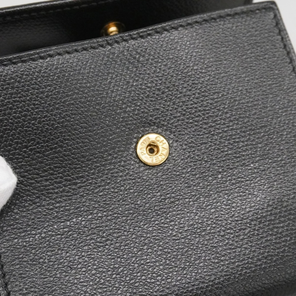 CHANEL Authentic Black Leather Wallet - Picture 9 of 10